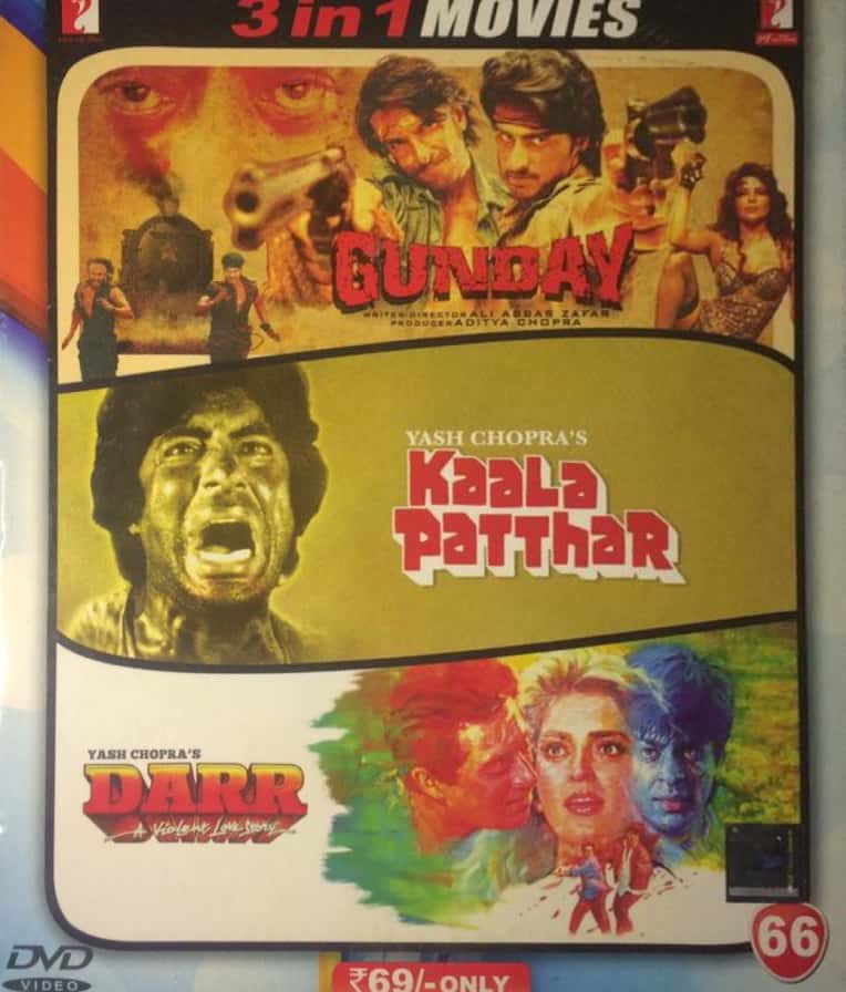 Buy Gunday Kaala Patthar Darr Hindi Movie DVD Movies